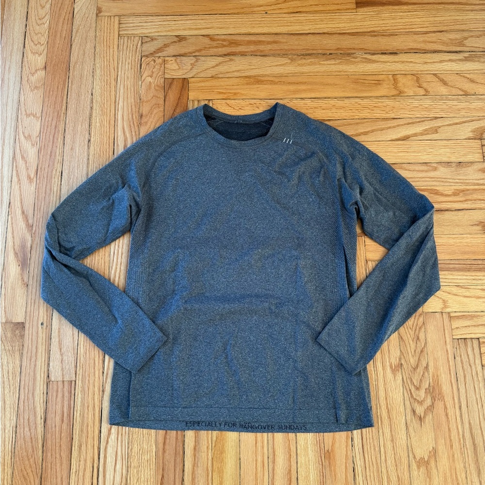 Lululemon Men's Gray Long Sleeve Shirt